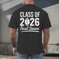 Class Of 2026 Final Season Senior 2026 Football Graduation Men's Back Print T-Shirt