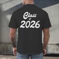 Class Of 2026 Graduation School Spirit Her Senior Class Men's Back Print T-Shirt