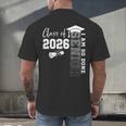 Class Of 2026 Senior 2026 Graduation Decoration Men Senior Men's Back Print T-Shirt
