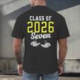 Class Of 2026 Six Seven Senior Yellow Graduation 6 7 Men's Back Print T-Shirt