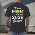 Class Of 2026 Tennis Mom Senior Graduation Graduate Men's Back Print T-Shirt
