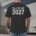 Class Of 2027 Grow With Me Future Graduation Year Men's Back Print T-Shirt