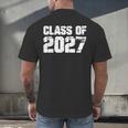 Class Of 2027 High School College Graduation Reunion T-Shirt Men's Back Print T-Shirt