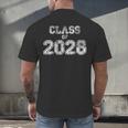Class Of 2028 Shirt Senior 2028 Graduation Him Her Men's Back Print T-Shirt