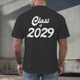 Class Of 2029 Shirt Graduation Him Her Senior Class Men's Back Print T-Shirt