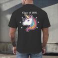 Class Of 2031 Graduation Year UnicornShirt Men's Back Print T-Shirt