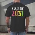 Class Of 2031 Kindergarten Graduation Back To School T-Shirt Men's Back Print T-Shirt