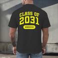 Class Of 2031 Shirts For Kindergarten Photo To Graduation Men's Back Print T-Shirt