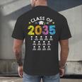 Class Of 2035 Grow With Me Checklist Graduation Men's Back Print T-Shirt