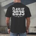 Class Of 2035 Grow With Me Graduation First Day Of School Men's Back Print T-Shirt