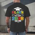 Class Of 2038 First Day Of School & Graduation 2038 Men's Back Print T-Shirt