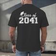Class Of 2041 Grow With Me Graduation First Day Of School Men's Back Print T-Shirt