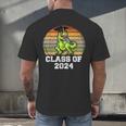 Class Of Dinosaur Apparel 2024 Graduation Graduate Dino Boy Men's Back Print T-Shirt