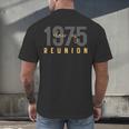 Classic Retro Vintage Class Of 1975 Reunion 50th Graduation Men's Back Print T-Shirt