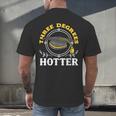 College Masters Degree Graduation Three Degrees Hotter Men's Back Print T-Shirt