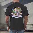 Color Our World Summer Reading 2025 Cute Book Wildflowers Men's Back Print T-Shirt Color Our World Summer Reading 2025 Cute Book Wildflowers Men's Back Print T-Shirt