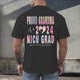 Colorful Proud Grandma 2024 NICU Graduate Baby Graduation Men's Back Print T-Shirt