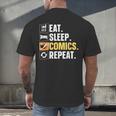 Comic Book Comic Stuff & Accessories -Adult Small Modern Letter Print Crew Collar Short Sleeve T-Shirt Men's Back Print T-Shirt