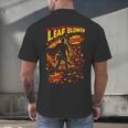 Comic Book Superhero Fall Season Leaf Blower Men's Back Print T-Shirt Comic Book Superhero Fall Season Leaf Blower Men's Back Print T-Shirt