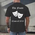 Cool Theater Graduation Tshirt Tragedy And Comedy Masks Men's Back Print T-Shirt
