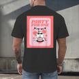 Cool Fun Cute Party Introvert Cat Character Men's Back Print T-Shirt