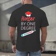 Cool Hotter By One Degree Graduation Teesadf Men's Back Print T-Shirt