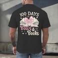 Coquette 100 Days Of Bows Books Reading 100th Day Of School Men's Back Print T-Shirt