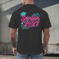 Coquette Pink Bow Senior 2027 Class Of Graduation Men's Back Print T-Shirt