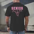 Coquette Senior 2026 Class Of 2026 Pink Bow Graduation 2026 Men's Back Print T-Shirt