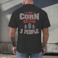 Corn Enthusiast Introvert Maize Farmer Planter Grower Men's Back Print T-Shirt