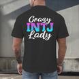 Crazy INTJ Lady Introvert Personality Men's Back Print T-Shirt