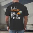 I Like Croissant And Maybe 3 People Baking Introvert Foodie Men's Back Print T-Shirt