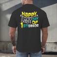 Cute Happy Last Day Of 1st Grade Shirt Kids Graduation Men's Back Print T-Shirt