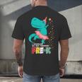 Cute Magical Ballerina Dino Unicorn Pre-K Graduation Men's Back Print T-Shirt