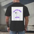 Cute Puppy With a Quote For Introverts Men's Back Print T-Shirt Cute Puppy With a Quote For Introverts Men's Back Print T-Shirt