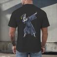 Dabbing Graduate Zebra Team Mascot Graduation Senior Shirt Men's Back Print T-Shirt