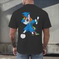 Dabbing Graduation Class 2023 Unicorn Volleyball Men's Back Print T-Shirt