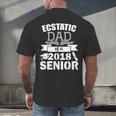 Dad Of a 2018 Senior Graduation Men's Back Print T-Shirt