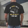 My Daddy Did It And He Did It For Me Graduation Graduate Dad Men's Back Print T-Shirt