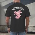 Most Days I Just Wanna Be An Axolotl Salamander Introvert Men's Back Print T-Shirt Most Days I Just Wanna Be An Axolotl Salamander Introvert Men's Back Print T-Shirt