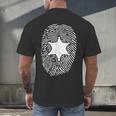 Deputy Sheriff DNA Sheriff Graduation 6 Star Badge Men's Back Print T-Shirt
