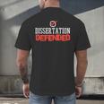 Dissertation Defended Doctorate Doctoral PhD Graduation Men's Back Print T-Shirt