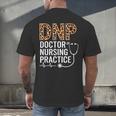DNP Doctor Of Nursing Practice Medical School Graduation Men's Back Print T-Shirt