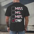 DNP Graduate Doctor Of Nursing Practice Graduation DNP Grad Men's Back Print T-Shirt