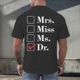 Doctor Graduation Honorific Titles List Men's Back Print T-Shirt