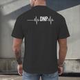 Doctor Of Nursing Practice Graduation DNP Heartbeat Men's Back Print T-Shirt