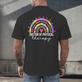 Doctor Of Physical Therapy Therapist DPT Graduation Rainbow Men's Back Print T-Shirt