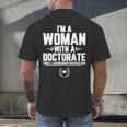 Doctorate Graduation For Doctorate Of Education Men's Back Print T-Shirt