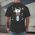 Donkey Nurse RN ER Nursing School Graduation Men's Back Print T-Shirt