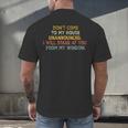 Don't Come To My House Unannounced Introvert Introverted Men's Back Print T-Shirt